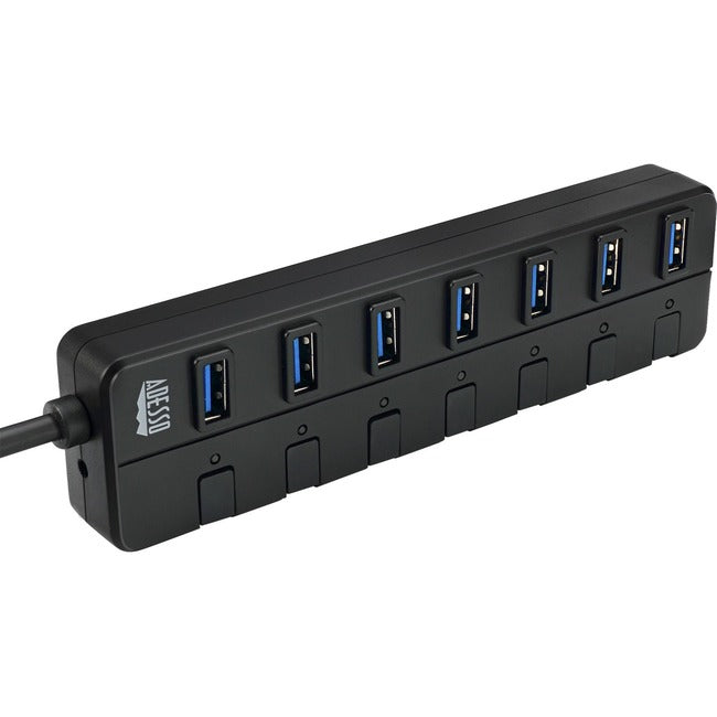 Adesso 7-ports USB 3.0 Hub with 5V2A Power Adaptor - AUH-3070P