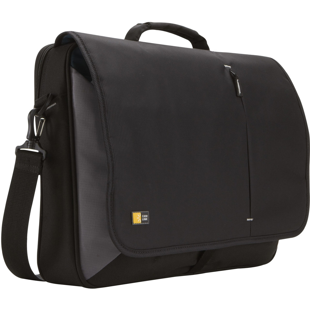 Case Logic VNM-217 Carrying Case (Messenger) for 17" Notebook, Accessories, Mouse, iPod, Cell Phone, Pen - Black - 3201140