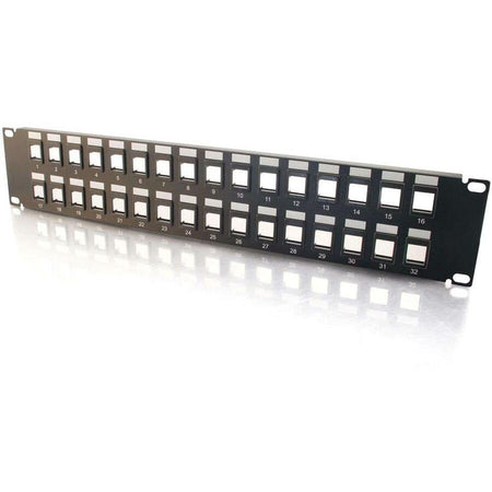 C2G 32-Port Blank Keystone/Multimedia Patch Panel - 03860