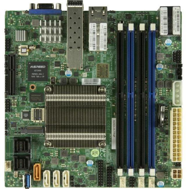 Supermicro A2SDI-H-TP4F Server Motherboard - Intel Chipset - Socket BGA-1310 - Mini ITX - MBD-A2SDI-H-TP4F-O