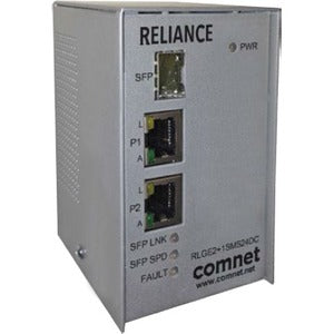 ComNet Electrical Substation-Rated 10/100/1000 Mbps 3-Port Self-managed Ethernet Switch - RLGE2+1SMSPOEHO