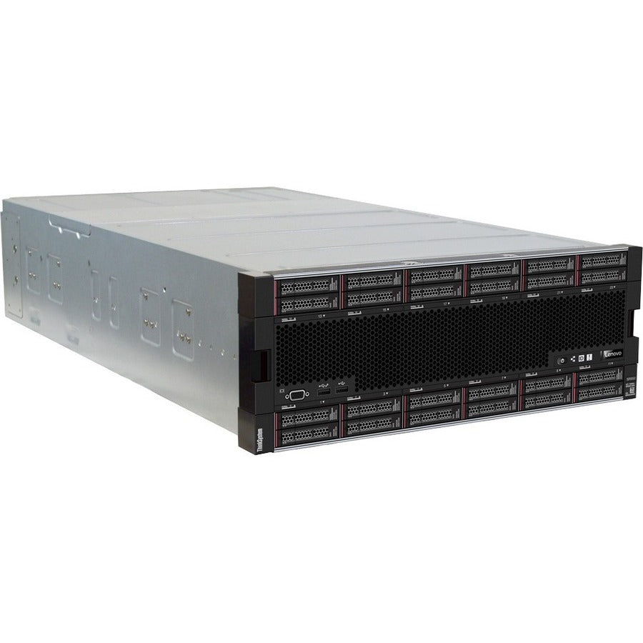 Lenovo ThinkSystem SR950 7X12A027NA 4U Rack Server - 4 x Intel Xeon Platinum 8180 2.50 GHz - 1.54 TB RAM - 36.48 TB SSD - (8 x 3.84TB, 2 x 480GB, 6 x 800GB) SSD Configuration - 12Gb/s SAS, Serial ATA/600 Controller - 7X12A027NA