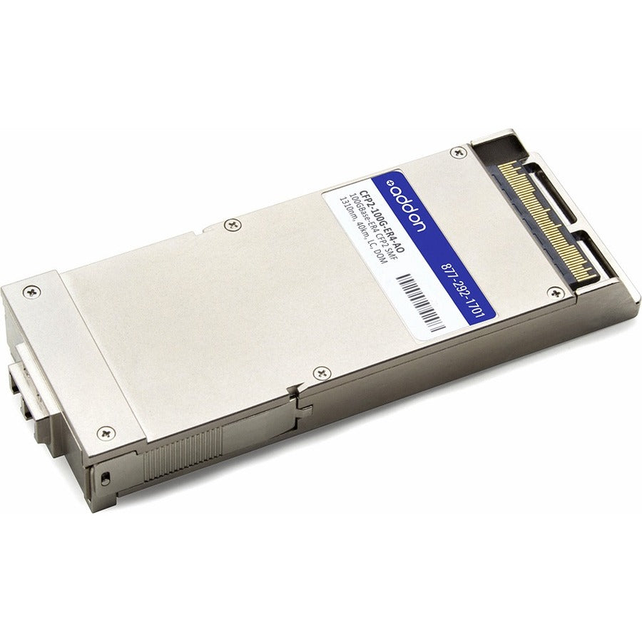 AddOn Cisco CFP2-100G-ER4 Compatible TAA Compliant 100GBase-ER4 CFP2 Transceiver (SMF, 1310nm, 40km, LC, DOM) - CFP2-100G-ER4-AO