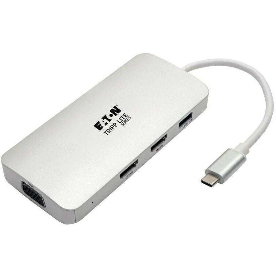 Tripp Lite by Eaton USB C Docking Station w/USB Hub, 2x HDMI, VGA, PD Charging 1080p, USB Type C, USB-C, USB Type-C - U442-DOCK12-S