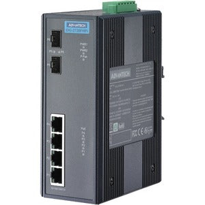 Advantech 4G+2 SFP W/ 4 IEEE 802.3 High Power PoE Industrial Wide Temperature Switch - EKI-2726FHPI-AE