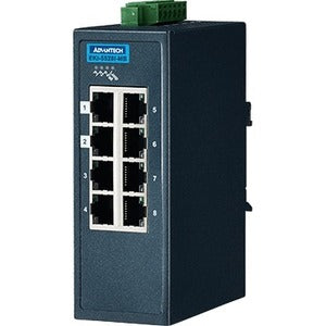 Advantech 8 Port Entry-level Managed Switch Support Modbus/TCP w/wide Temp - EKI-5528I-MB-AE