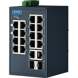 Advantech 16 + 2G Combo Ports Entry-level Managed Switch Support Modbus/TCP w/wide Temp - EKI-5626CI-MB-AE