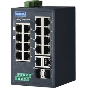 Advantech 16 + 2G Combo Port Entry Level Managed Switch Supporting Profinet, Extreme Temp - EKI-5626CI-PN-AE