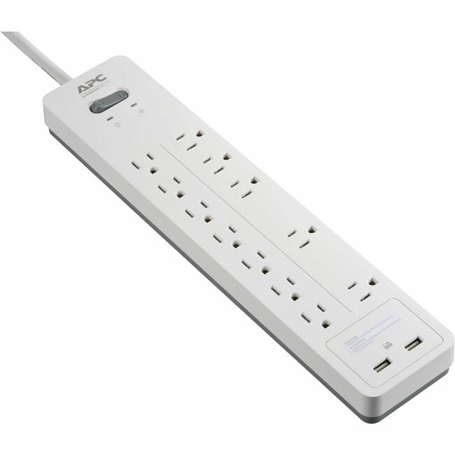 APC by Schneider Electric SurgeArrest Home/Office 12-Outlet Surge Suppressor/Protector - PH12U2W