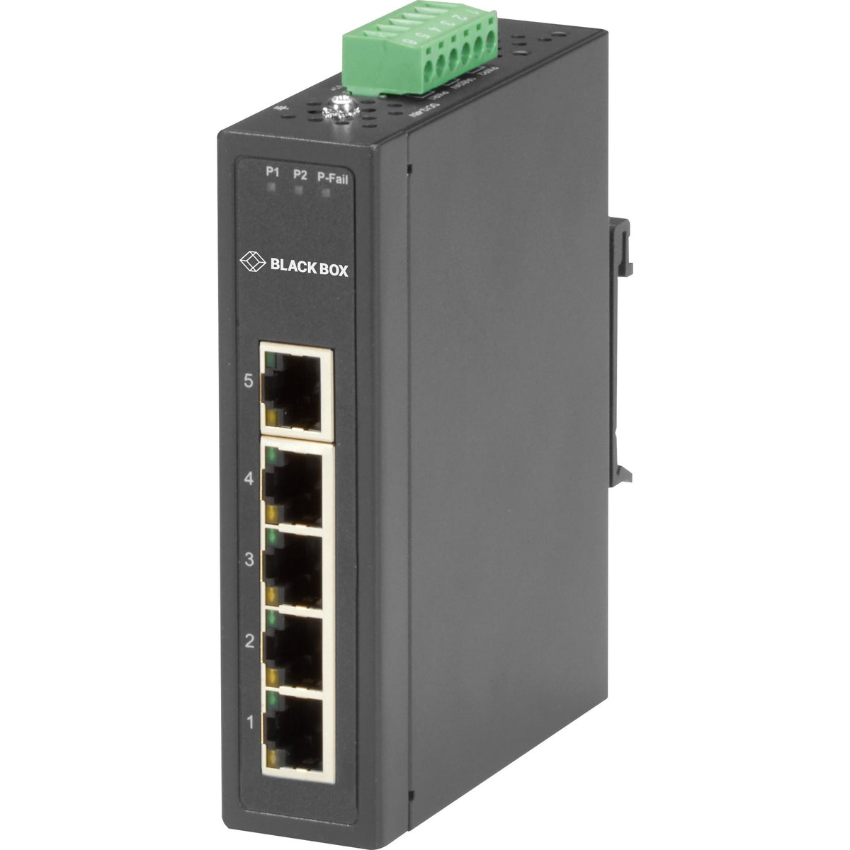 Black Box Industrial 10/100-Mbps Ethernet Switch - Unmanaged, Extreme Temperature, 5-Port - LBH3050A