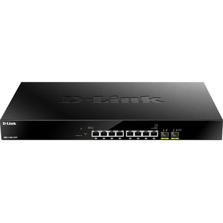 D-Link 8-Port Multi-Gigabit Ethernet Smart Managed PoE Switch with 2 10GbE SFP+ Ports - DMS-1100-10TP