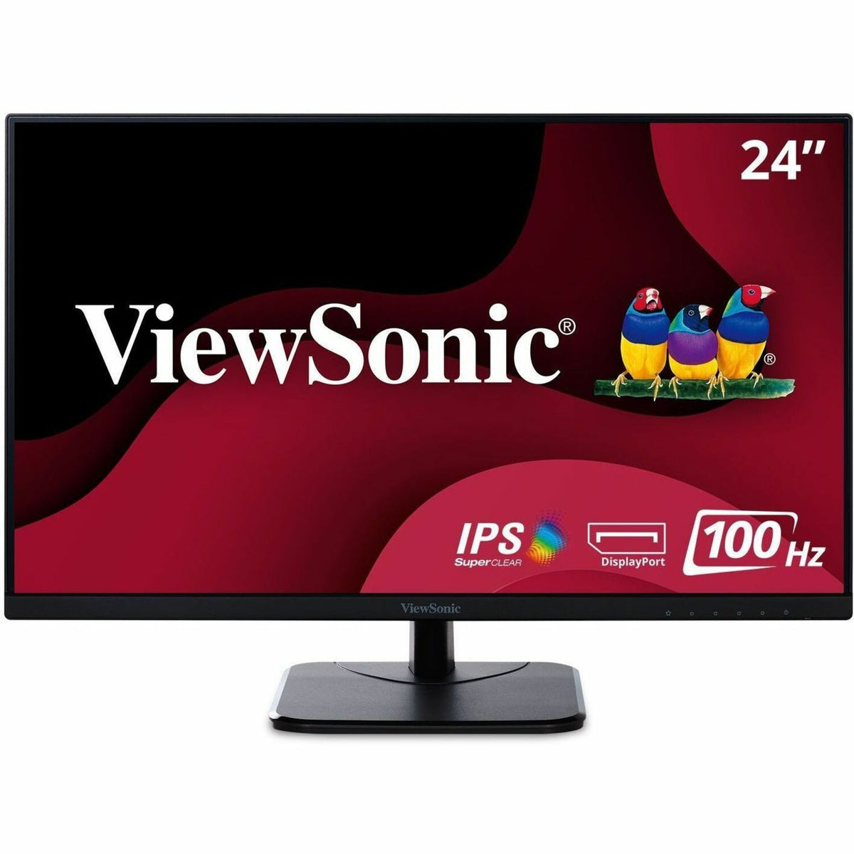 ViewSonic VA2456-MHD 24 Inch IPS 1080p Monitor with 100Hz, Ultra-Thin Bezels, HDMI, DisplayPort and VGA Inputs for Home and Office - VA2456-MHD