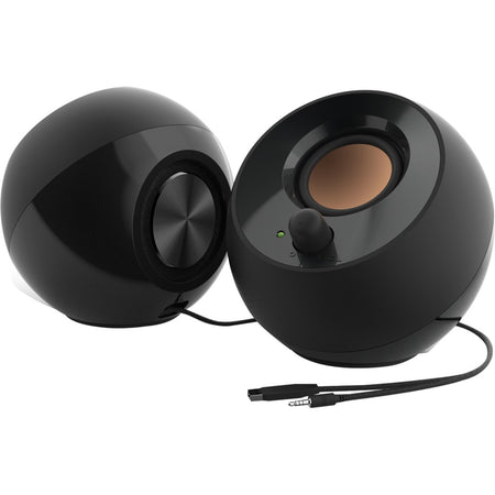 Creative Pebble 2.0 Speaker System - 4.40 W RMS - Black - 51MF1680AA000
