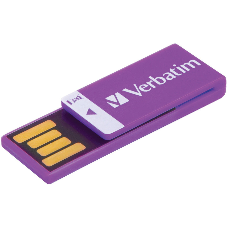 16GB Clip-it USB Flash Drive - Violet - 43952