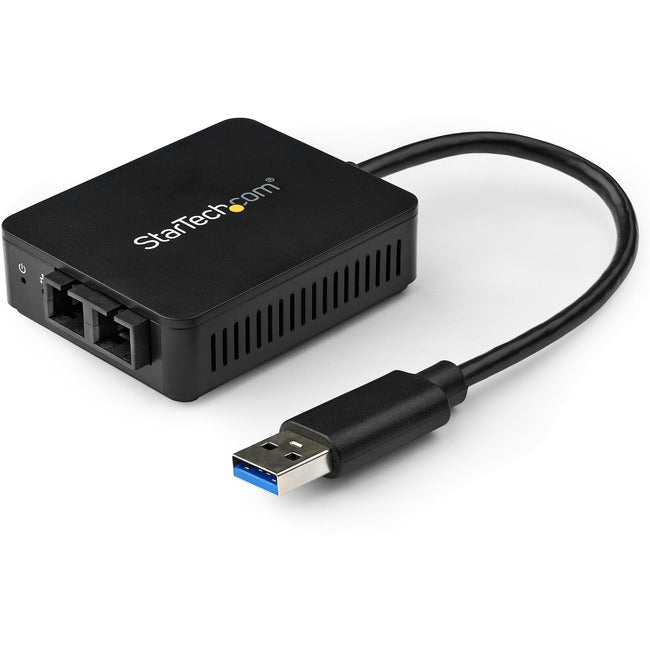 StarTech.com USB to Fiber Optic Converter - 1000Base-SX SC - USB 3.0 to Gigabit Ethernet Network Adapter - 550m MM - Windows / Mac / Linux - US1GA30SXSC