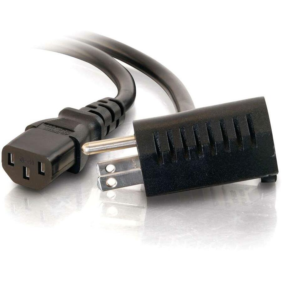 C2G 6ft 16 AWG Universal Power Cord with Extra Outlet - 30536