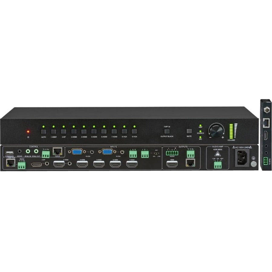 KanexPro 9-Input 4K System Switcher & Scaler w/ 4K HDBaseT Input/ Output - SW-HDSC914K