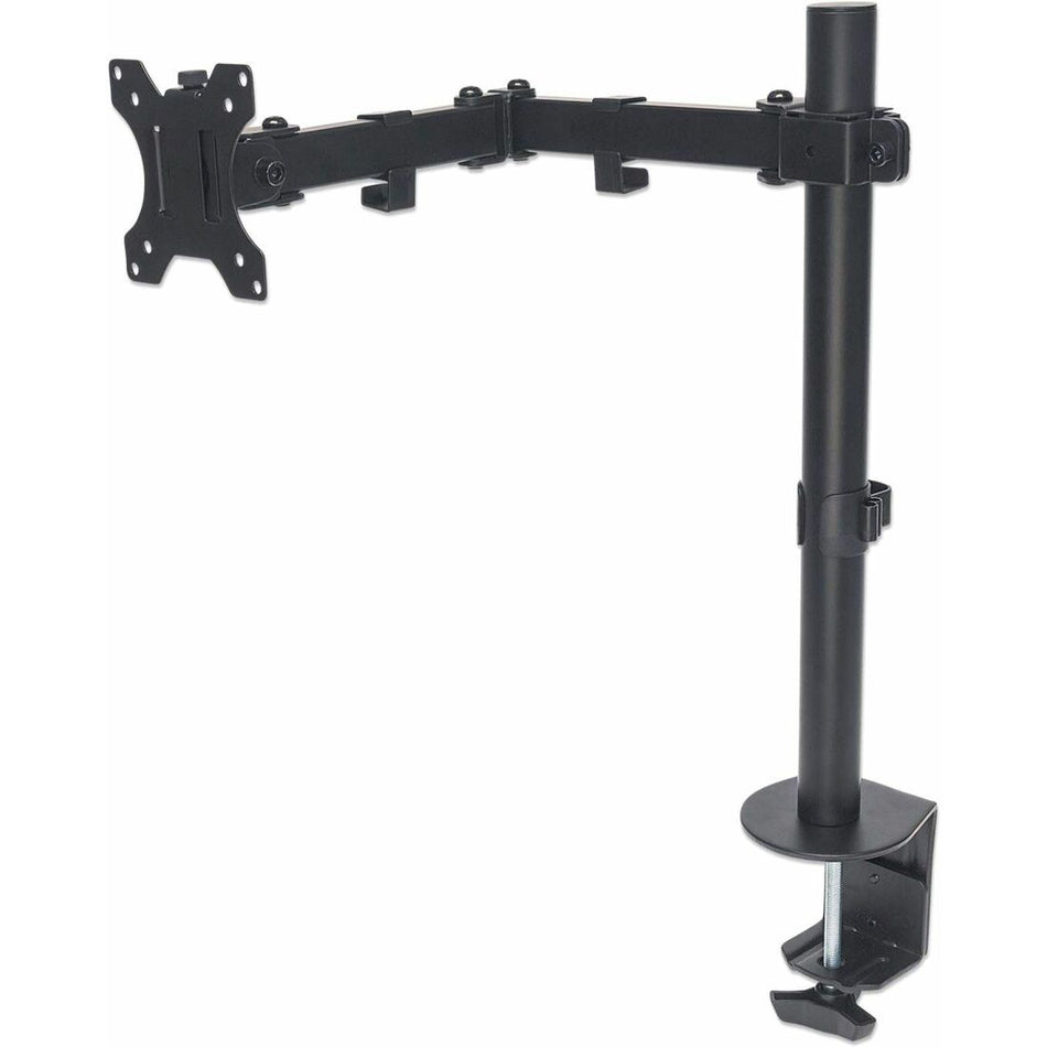 Desk Mount for TV & Monitors (Full Motion), For screens 13" to 27" , Clamp fitting to desk, VESA compatability: 75x75mm and 100x100mm - check the dimensions of the four mounting holes on back of screen to ensure it fits, Max 8kg, Bracket, Lifetime Warranty - 461542