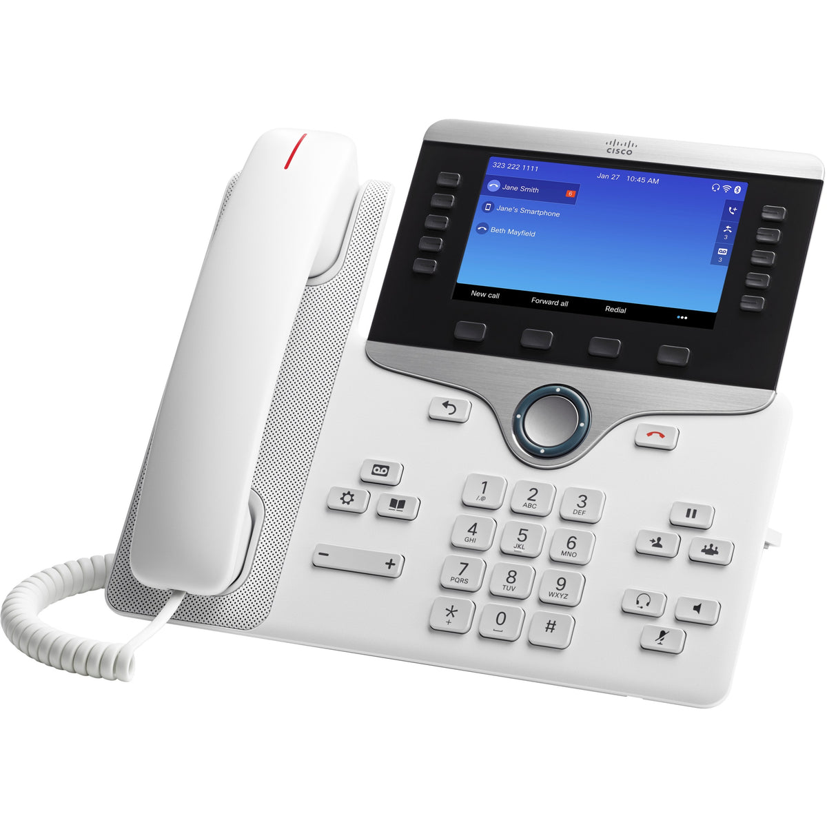 Cisco 8861 IP Phone - Refurbished - Corded - Corded - Wall Mountable, Desktop - White - CP-8861-W-K9-RF