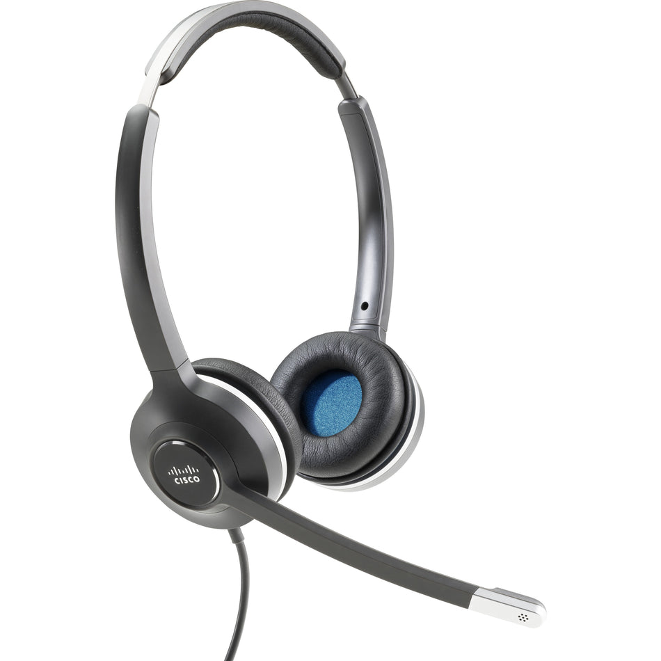 Cisco Headset 532 (Wired Dual with Quick Disconnect coiled RJ Headset Cable) - CP-HS-W-532-RJ=