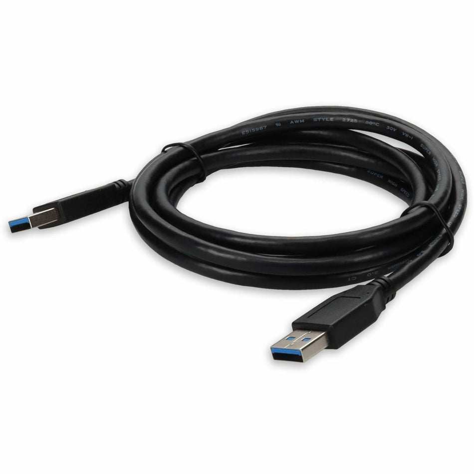AddOn 2m USB a 3.0 Male to Male Black Cable - USB3EXTAA2M