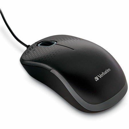 Verbatim Silent Corded Optical Mouse - Black - 99790