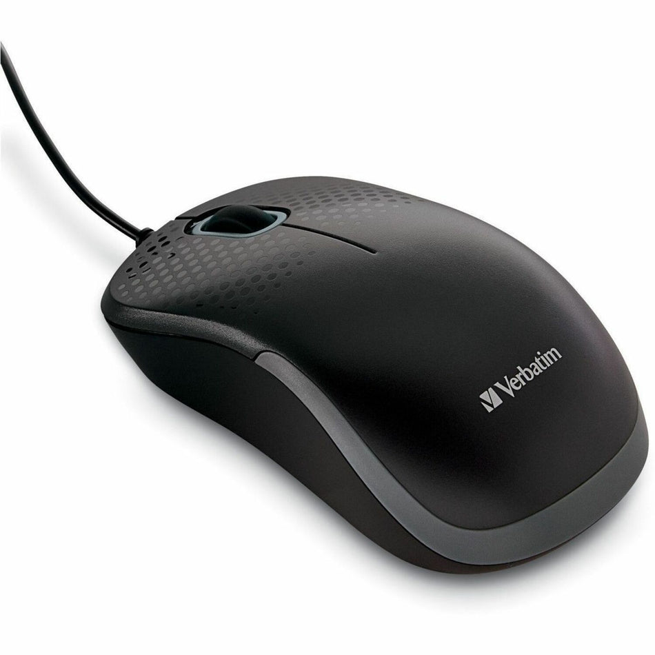 Verbatim Silent Corded Optical Mouse - Black - 99790