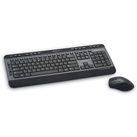 Verbatim Wireless Multimedia Keyboard and 6-Button Mouse Combo - Black - 99788