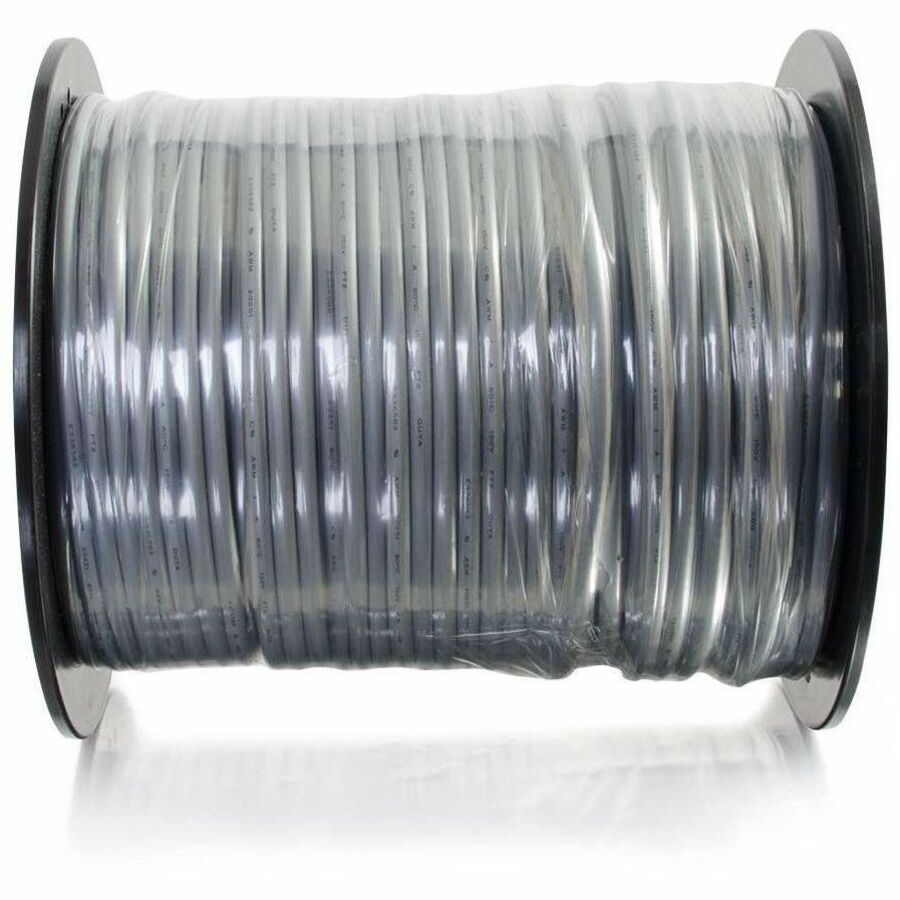 C2G 500ft (152.4m) 28AWG 4-Conductor Silver Satin Modular Flat Telephone Cable Reel - 07192