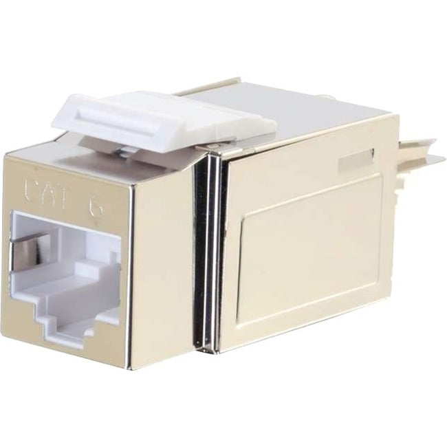 C2G 90&deg; Cat6 RJ45 UTP Shielded Keystone Jack - Silver - 35217