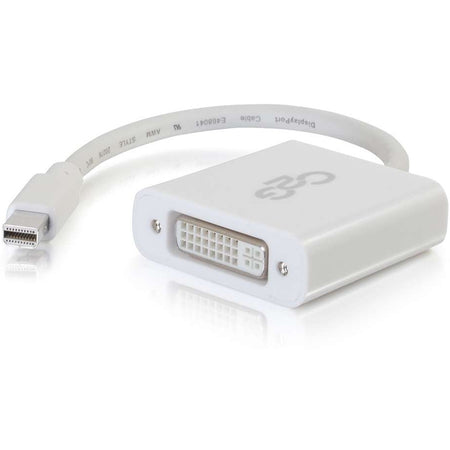 C2G Mini DisplayPort to DVI Adapter - Mini DP to DVI-D Active Converter - White - 54319