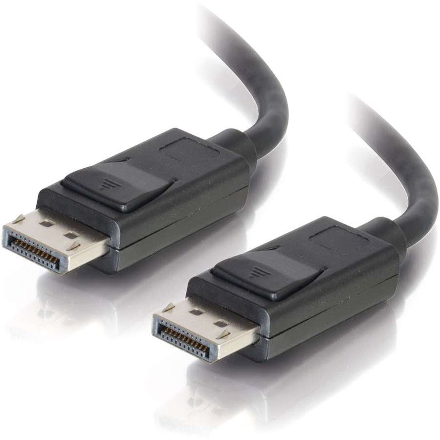 C2G 1ft DisplayPort™ Cable with Latches 4K 60Hz M/M - Black - 54423