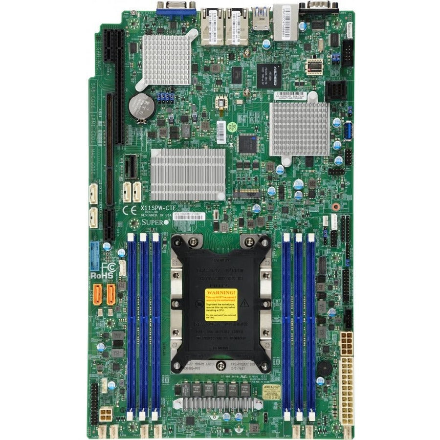 Supermicro X11SPW-CTF Server Motherboard - Intel C622 Chipset - Socket P LGA-3647 - Proprietary Form Factor - MBD-X11SPW-CTF-B