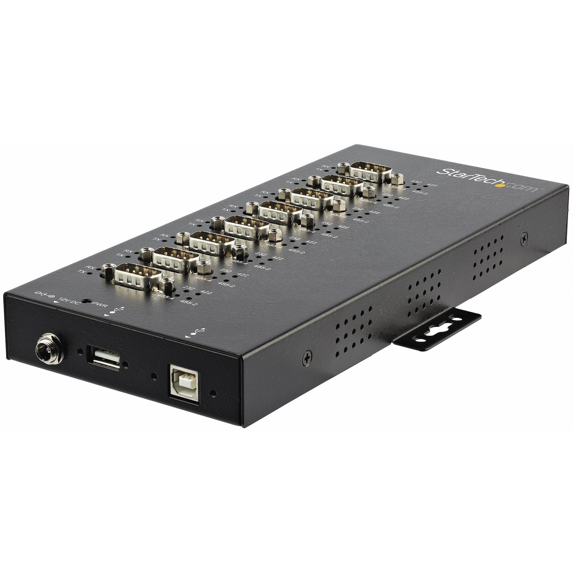 StarTech.com USB to RS232/RS485/RS422 8 Port Serial Hub Adapter - Industrial Metal USB 2.0 to DB9 Serial Converter - Din Rail Mountable - ICUSB234858I