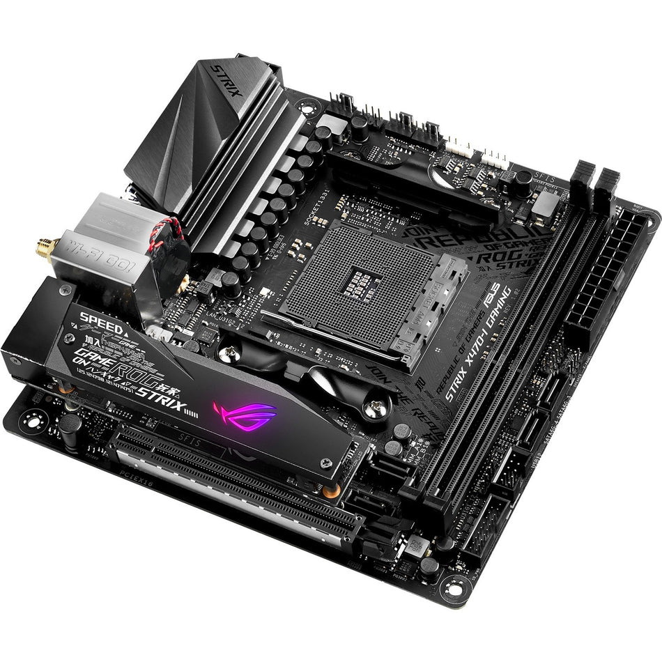 Asus ROG Strix X470-I GAMING Desktop Motherboard - AMD X470 Chipset - Socket AM4 - Mini ITX - ROG Strix X470-I Gaming