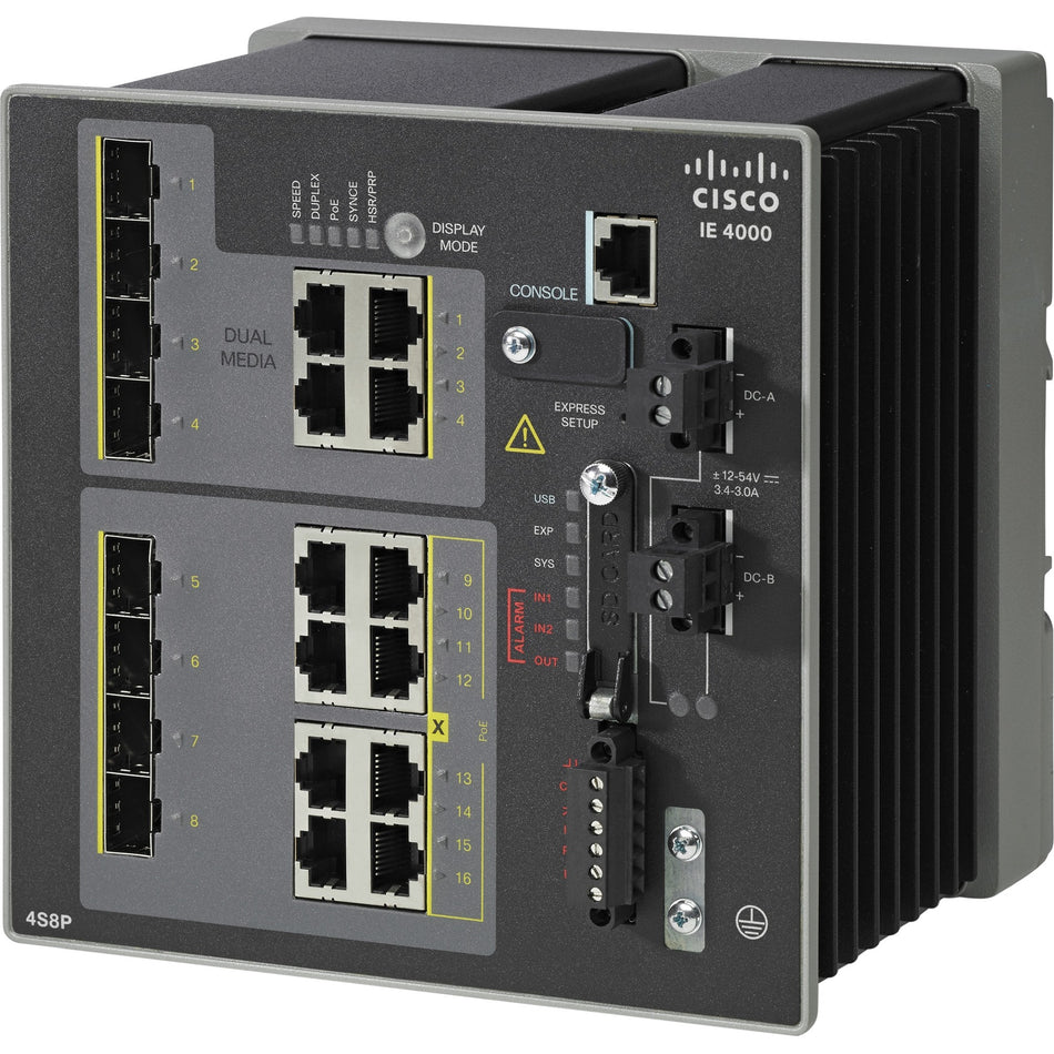 Cisco IE-4000-4S8P4G-E Layer 3 Switch - IE-4000-4S8P4GE-RF