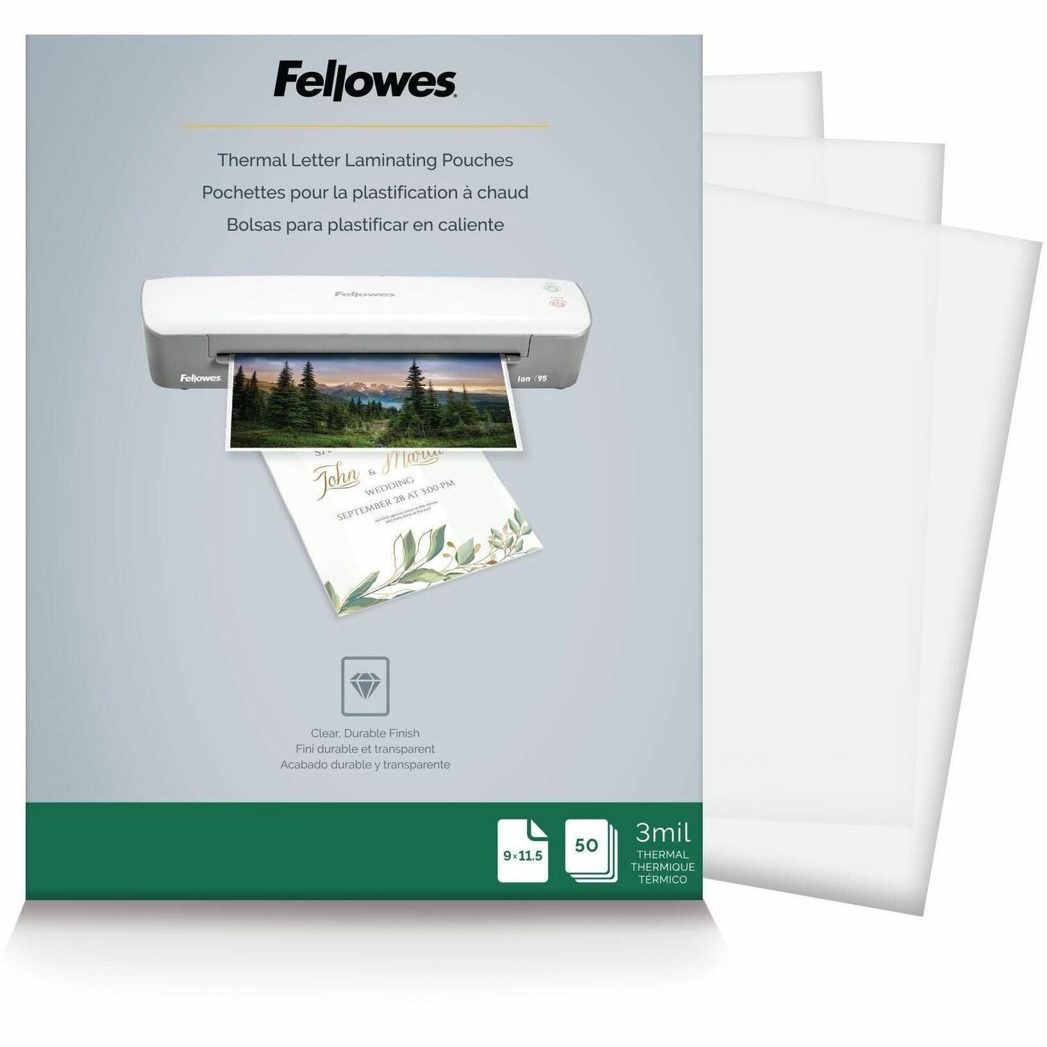 Fellowes Letter-Size Thermal Laminating Pouches - 5744301