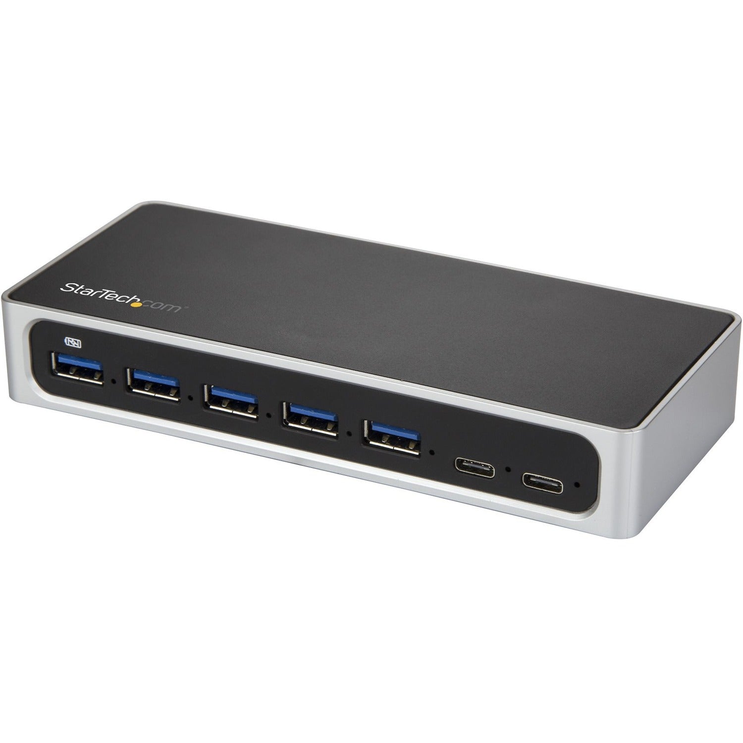 StarTech.com 7 Port USB C Hub with Fast Charge - 5x USB-A & 2x USB-C (USB 3.0 SuperSpeed 5Gbps) - USB 3.2 Gen 1 Adapter Hub - Self Powered - HB30C5A2CSC