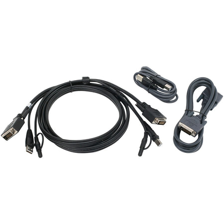 IOGEAR 6 ft. Dual View DVI, USB KVM Cable Kit with Audio (TAA) - G2L7202UTAA3
