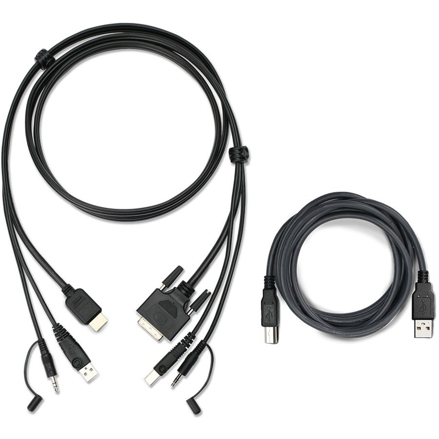 IOGEAR 6ft HDMI to DVI, USB KVM Cable Kit with Audio (TAA) - G2L7H02UTAA3