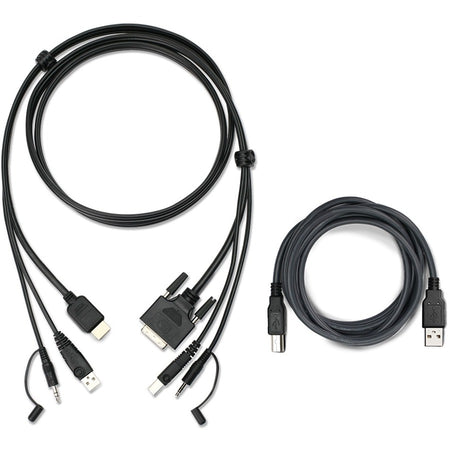 IOGEAR 6ft HDMI to DVI, USB KVM Cable Kit with Audio (TAA) - G2L7H02UTAA3