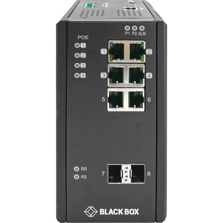 Black Box Industrial Managed Gigabit POE Ethernet Switch - LIE1082A