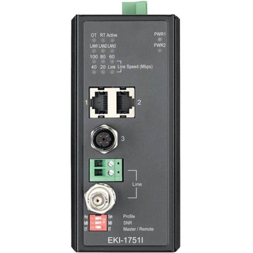 B+B SmartWorx Industrial VDSL2 Ethernet Extender, M12 - EKI-1751I-AE