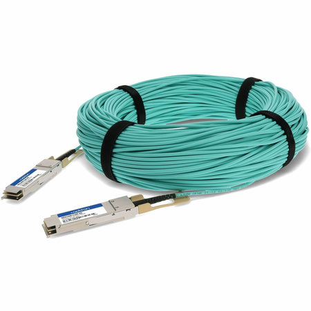 AddOn Mellanox&reg; MFA1A00-C100 Compatible TAA Compliant 100GBase-AOC QSFP28 Active Optical Cable (850nm, MMF, 100m) - MFA1A00-C100-AO