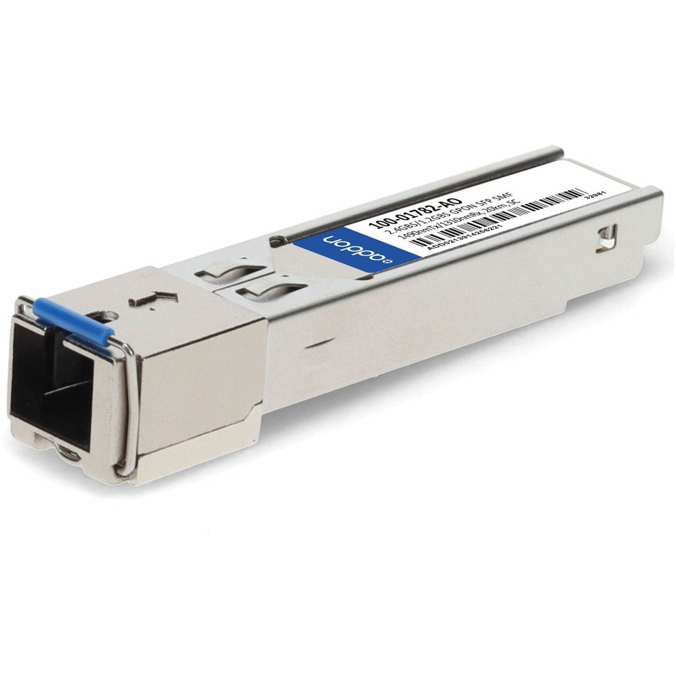 AddOn Calix 100-01782 Compatible TAA Compliant 2.4Gbs/1.2Gbs-B+ SFP Transceiver (SMF, 1490nmTx/1310nmRx, 20km, SC) - 100-01782-AO