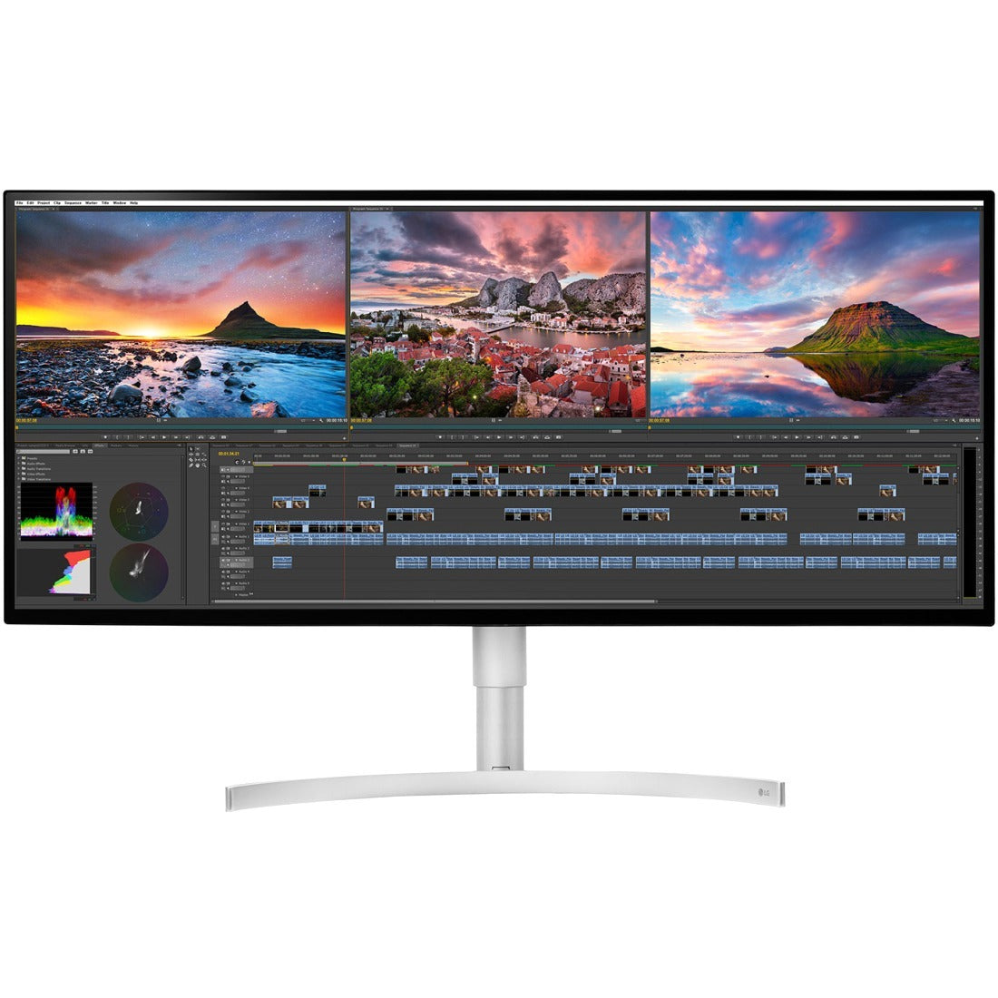 LG Ultrawide 34BK95U 34" Class Double Full HD (DFHD) LCD Monitor - 21:9 - Black, Silver - 34BK95U-W