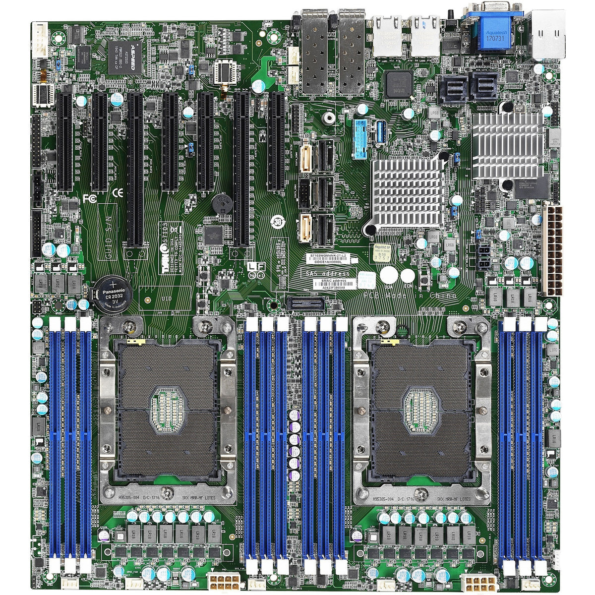 Tyan Tempest CX S7103 Server Motherboard - Intel C622 Chipset - Socket P LGA-3647 - Extended ATX - S7103GM2NR-2F-L2