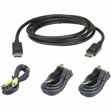 ATEN 2L-7D02UDPX4 Single Display DisplayPort Secure KVM Cable Kit, 6ft - 2L7D02UDPX4