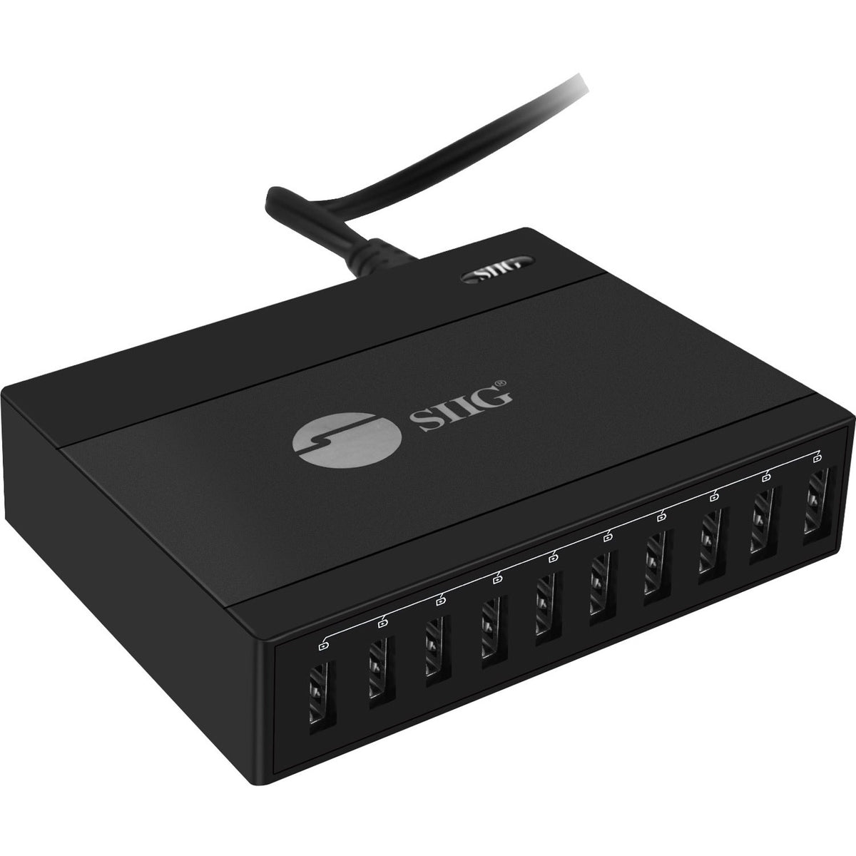 SIIG 60W 10-Port USB Charger - AC-PW1G11-S1
