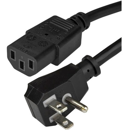 StarTech.com 6ft (1.8m) Computer Power Cord, Flat 5-15P to C13, 10A 125V, 18AWG, Black Replacement AC PC Power Cord, TV/Monitor Power Cable - PXTF1016